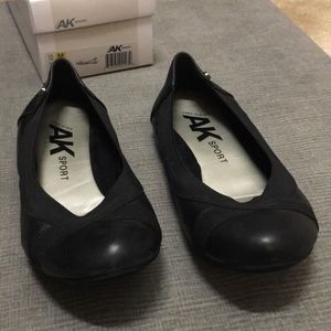 Anne Klein Sport Leather Ballet Flats 10